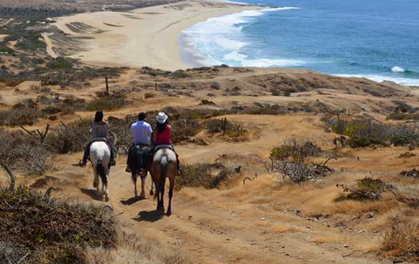 Horseback riding on the Pacific beaches of Cabo